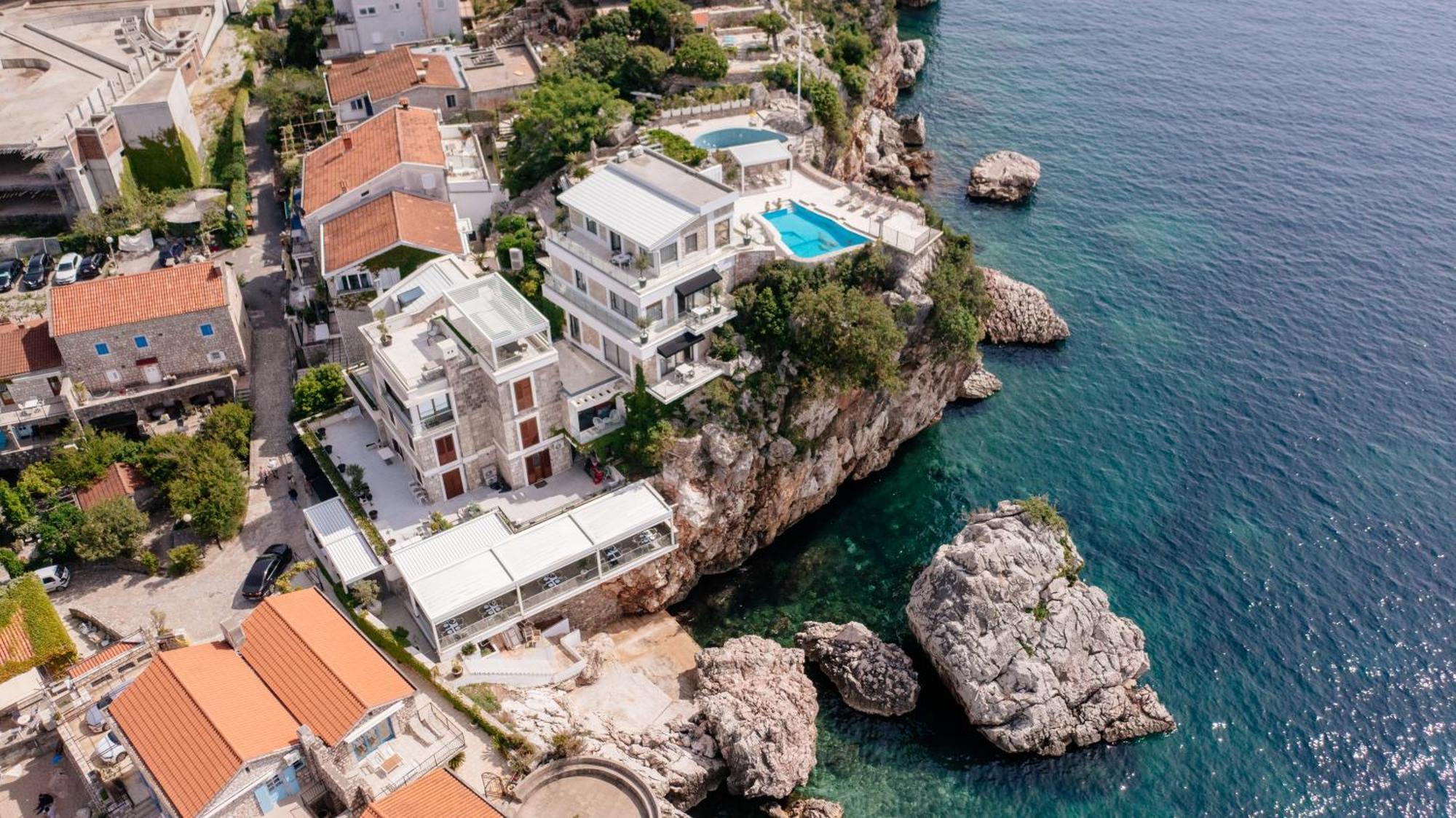 Blanche Cliff Apartments Sveti Stefan Exterior foto