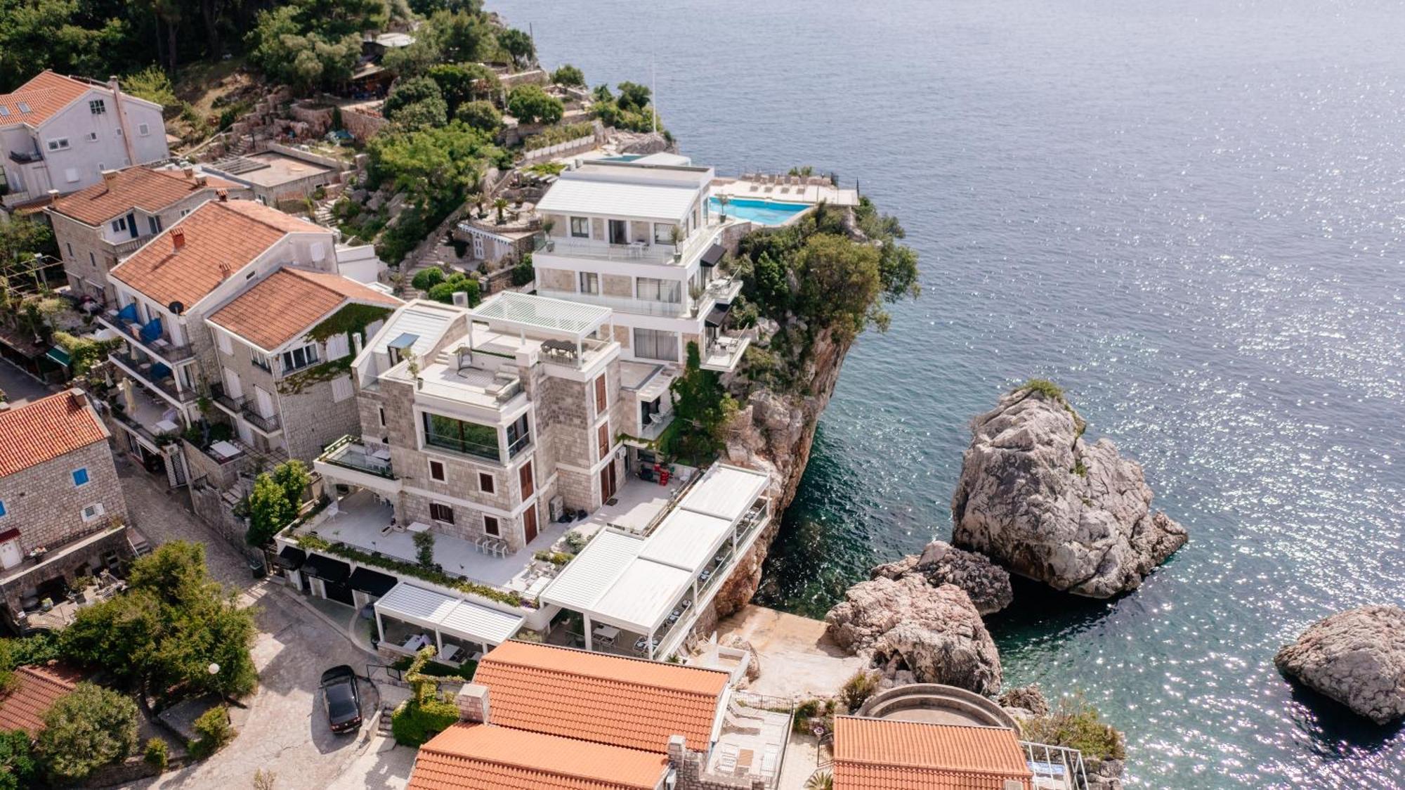 Blanche Cliff Apartments Sveti Stefan Exterior foto