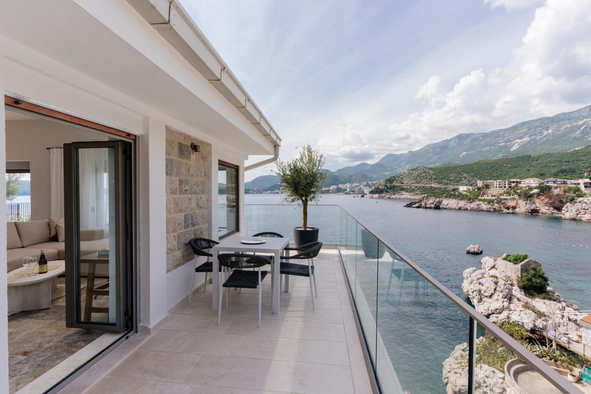 Blanche Cliff Apartments Sveti Stefan Exterior foto