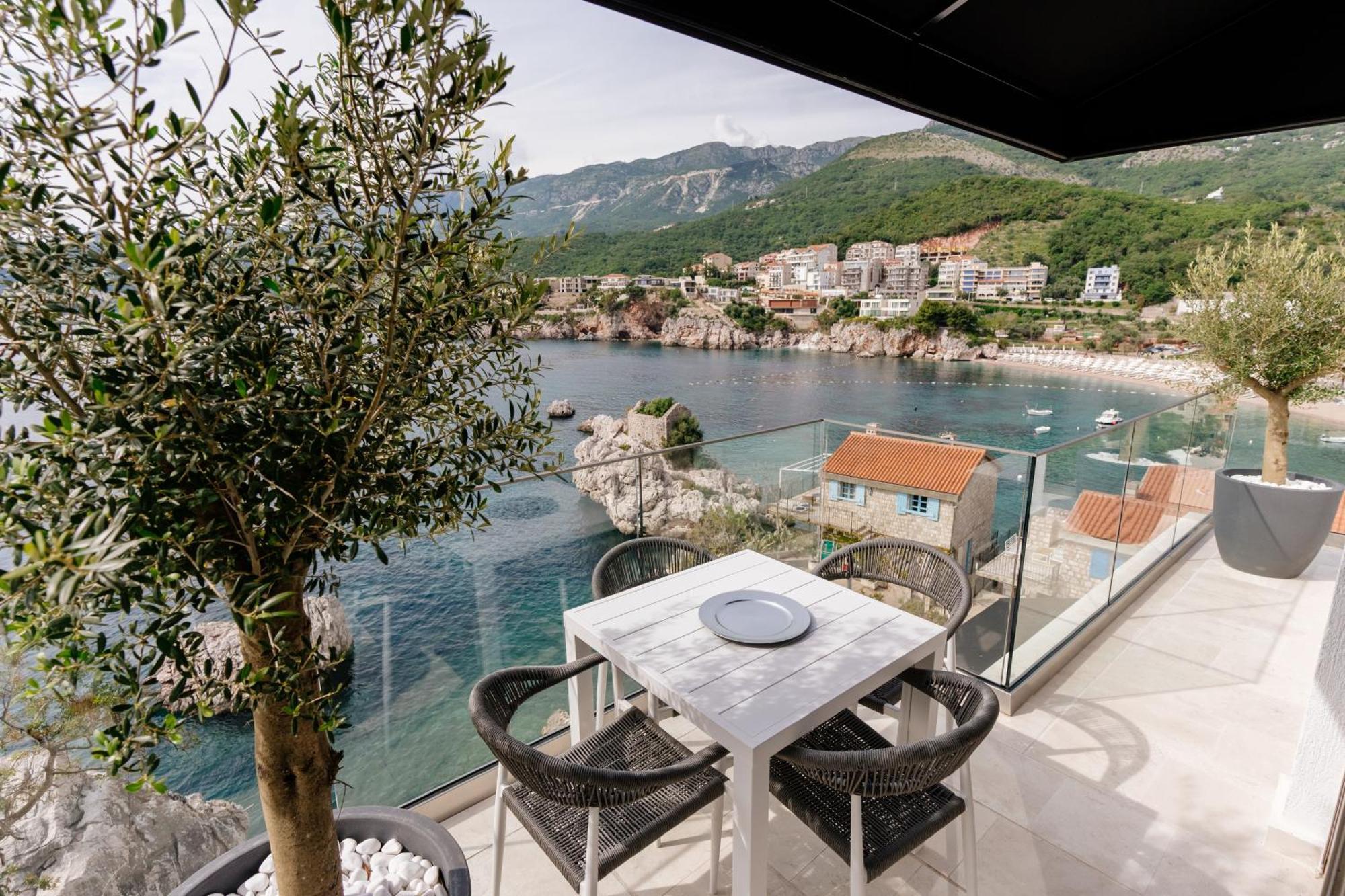 Blanche Cliff Apartments Sveti Stefan Exterior foto