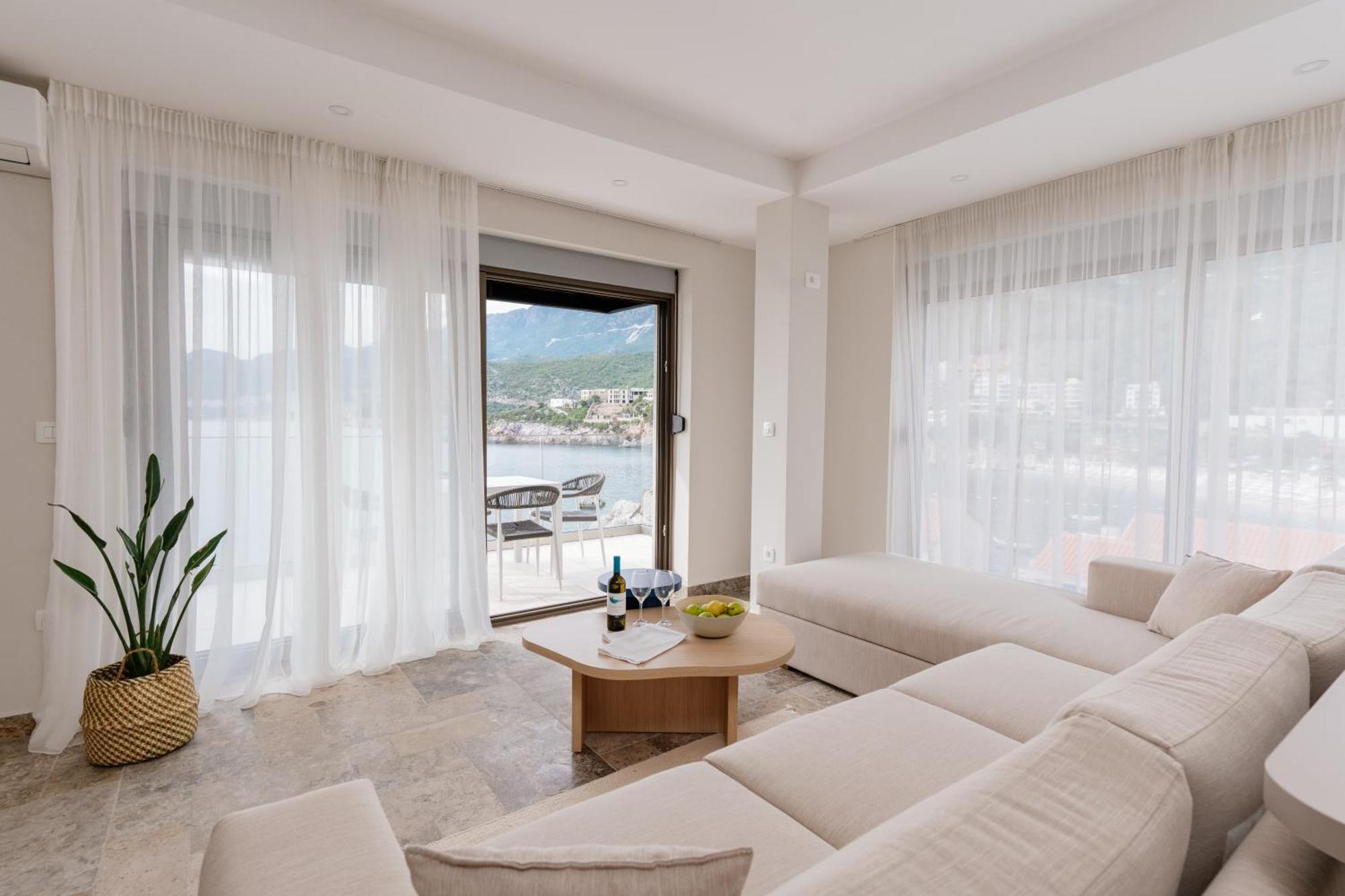 Blanche Cliff Apartments Sveti Stefan Exterior foto