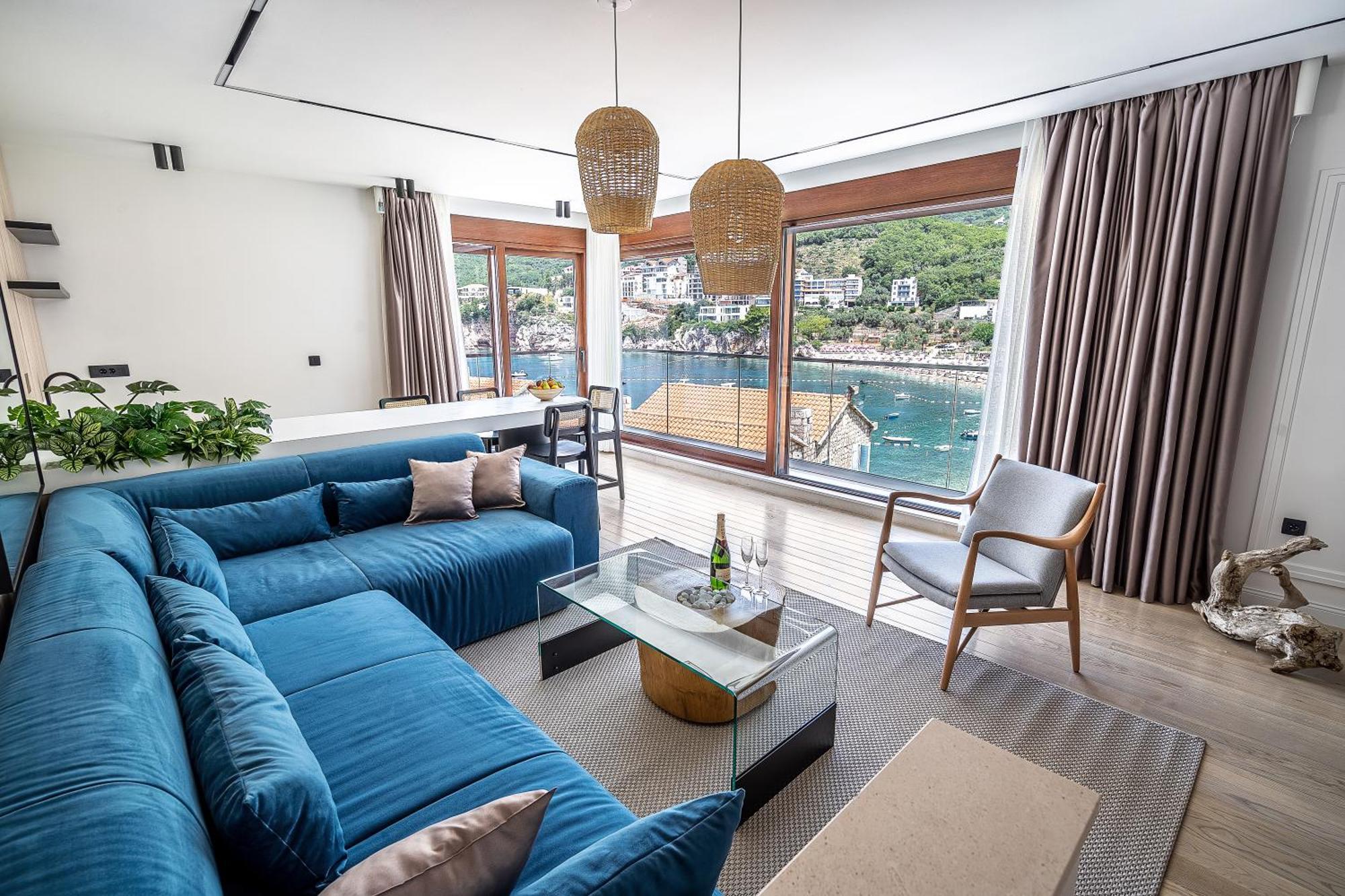 Blanche Cliff Apartments Sveti Stefan Exterior foto